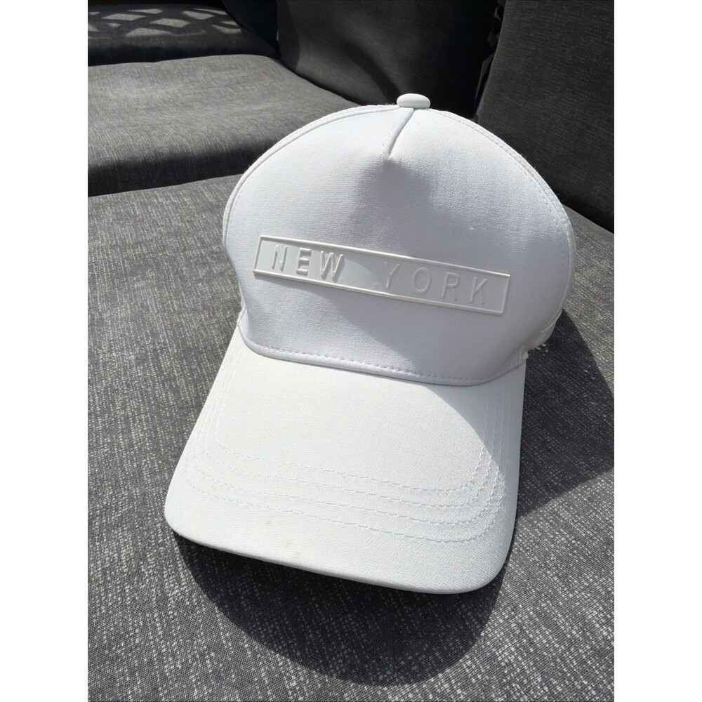 Robin Ruth Snap Back Hat Cap New York  - White